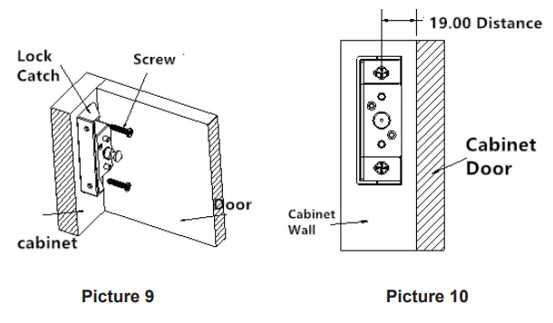 Guangzhou Leitou Zhinengkeji Youxiangongsi S7 8HQG GPY6 Universal Hidden RFID Electronic Cabinet - Install Lock catch