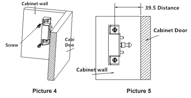 Guangzhou Leitou Zhinengkeji Youxiangongsi S7 8HQG GPY6 Universal Hidden RFID Electronic Cabinet - Install Lock catch