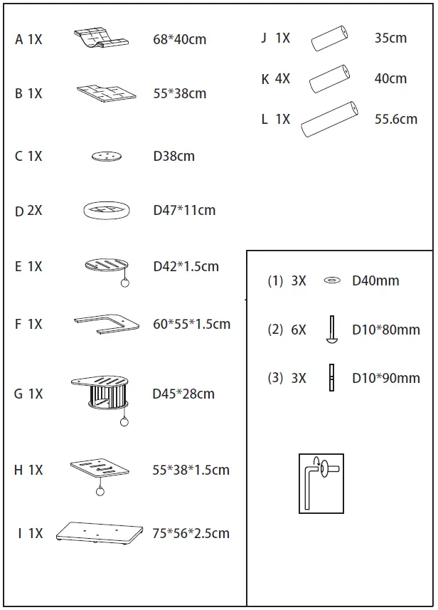 COSTWAY-PS7478-Wood-Multi-Layer-Platform-Cat-Tree-fig1