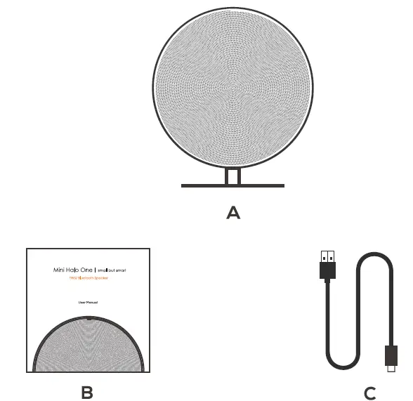 gingko mini halo one bluetooth speaker fig 1