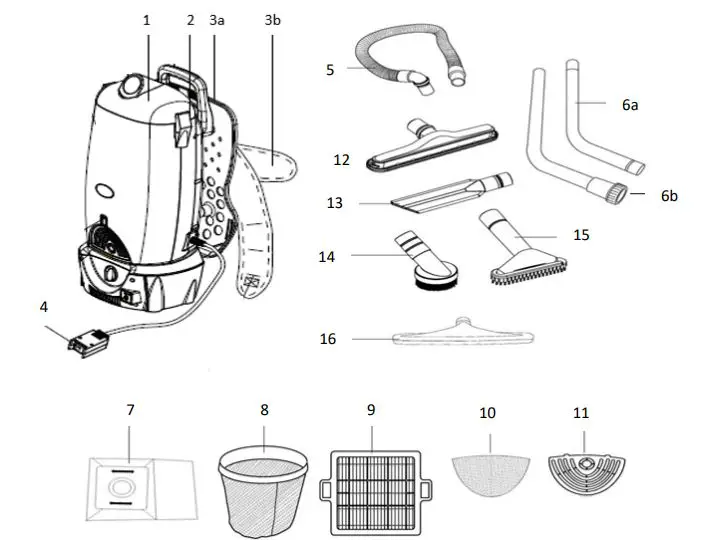 ATRIX VACBPAIC Ergo Pro Cordless Backpack Vacuum 1