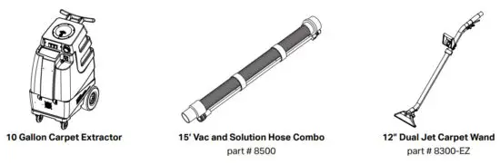 Mytee 2002CS Contractor’s Special 10 Gallon Heated Carpet Extractor - Special Package