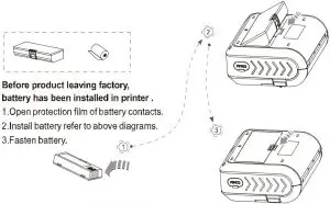 Battery installation instructions