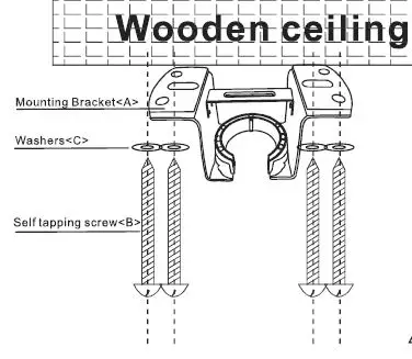 COSTWAY ES10054 52 Inch Industrial Ceiling Fan 9