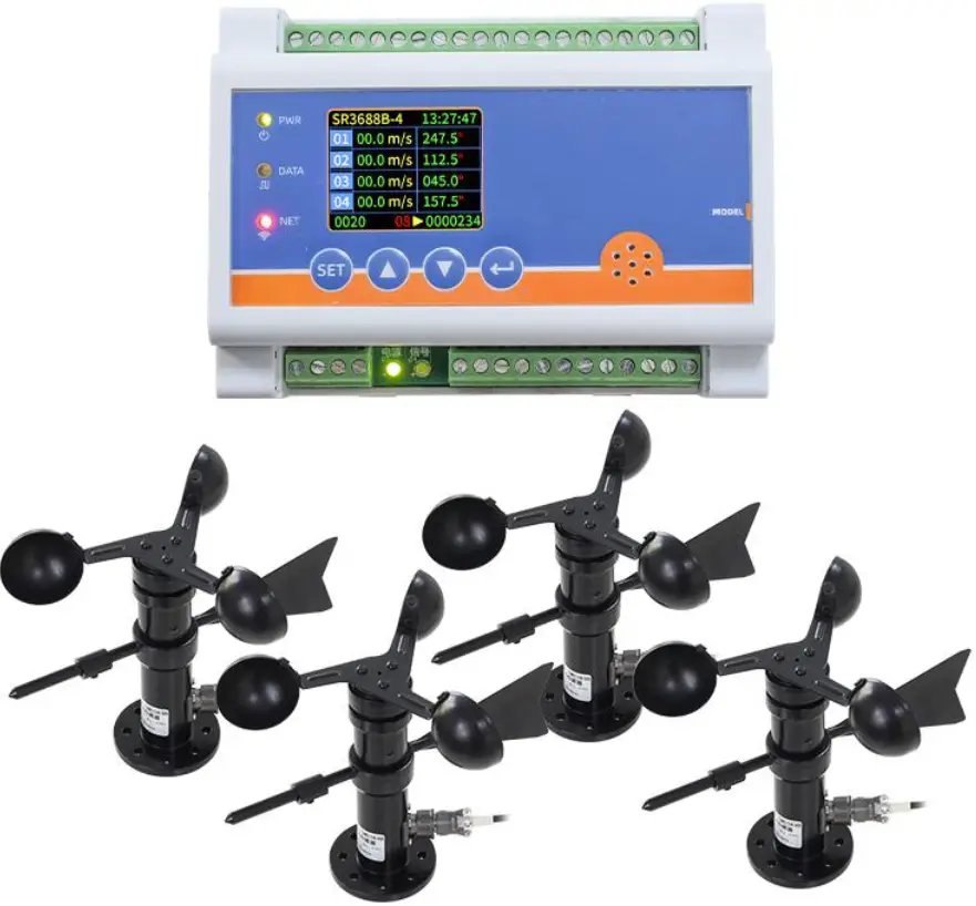 SONBEST SR3688B 4-Channel Wind Speed and Direction Recorder Product Image