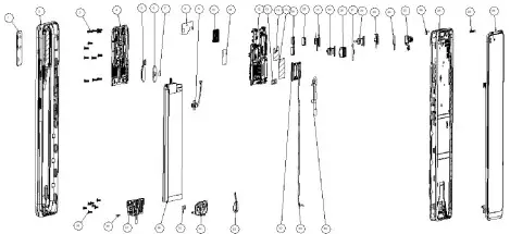 TECNO LD7 Smartphone - Explosion diagram specification