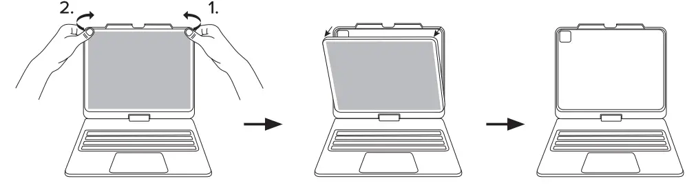 Targus THZ621US VersaType 4-in-1 Keyboard Case 2