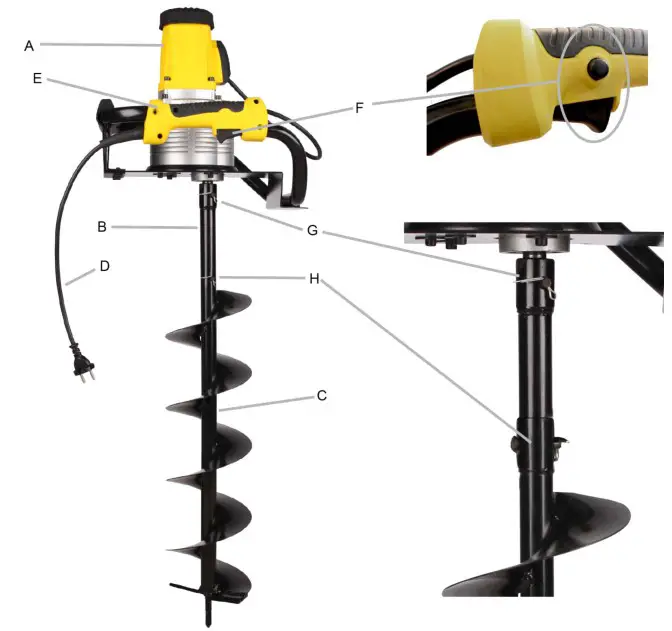 Texas EA1200 Earth Auger - Illustrations