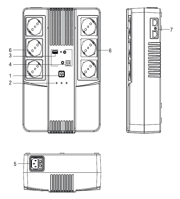 Green Cell AiO 600VA UPS 1