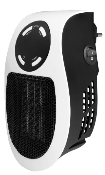 EUROM 340884 Heat Plug-In Ceramic Heater -