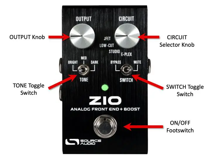 SOURCE AUDIO SA271 ZIO Analog Front End Boost - Controls