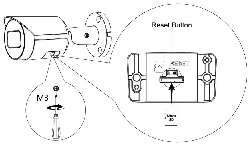 ENS D1043 G0 I 028 Bullet Network Camera - Installing SD Card