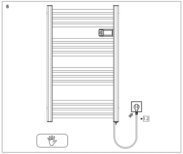 BVF Heating Solutions electric towel dryer - Assembly6