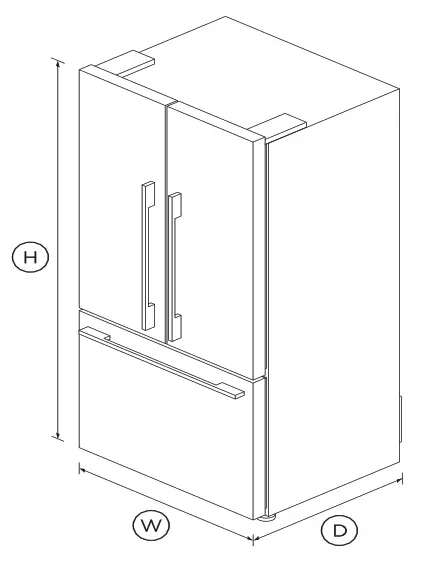 FISHER PAYKEL RF170ADJX4 32-Inch Freestanding French Door Refrigerator Freezer - fig1