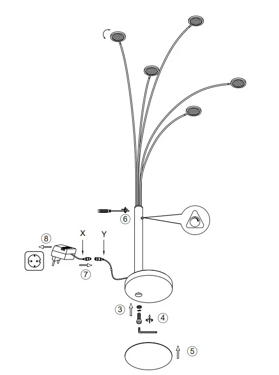 Paul Neuhaus 351-55 Nola LED Floor Lamp with Dimmer - Figure 2