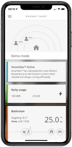 Warmup 6iE mini WiFi Thermostat - Energy Monitor 2