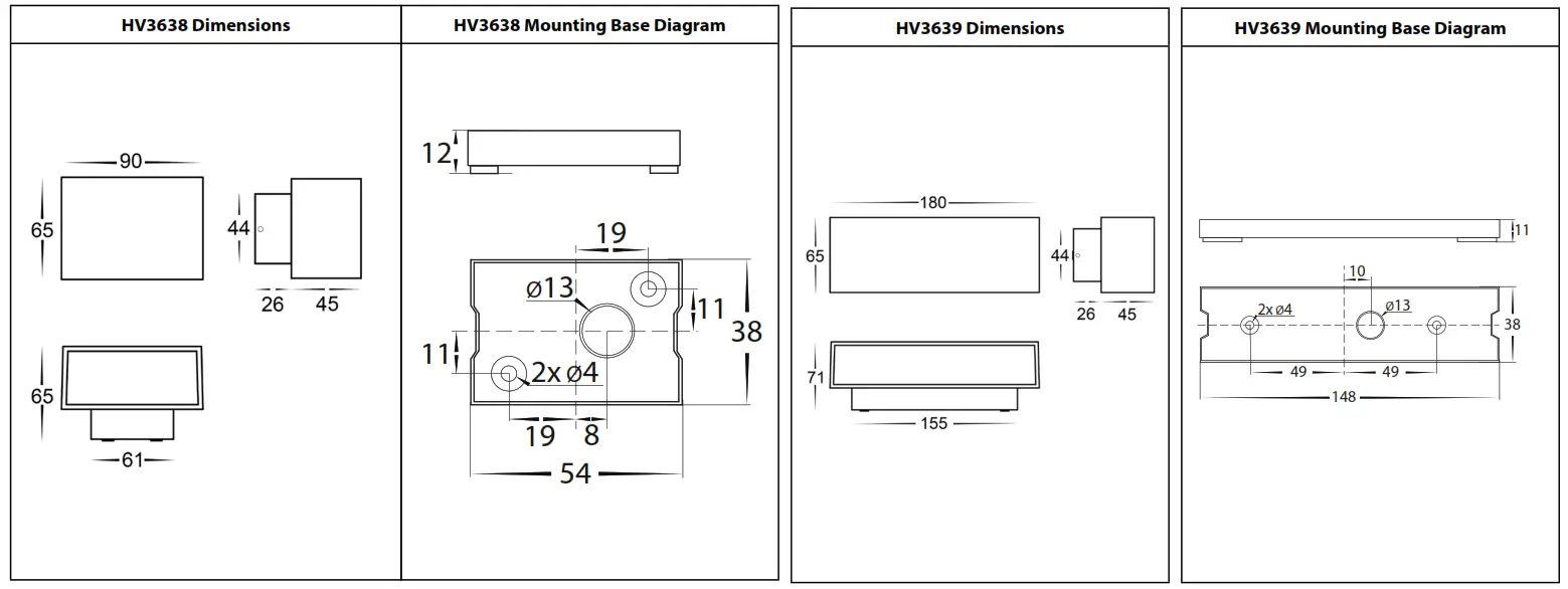 HAVIT HV3638C BLK 6W 240V Up and Down LED Wall Light