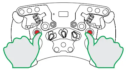 FANATEC ClubSport Steering Wheel Formula V2.5 - Press Tuning button 2