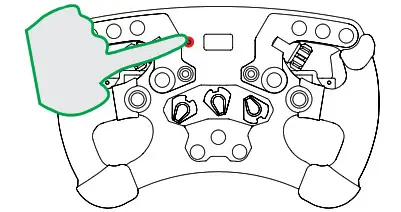 FANATEC ClubSport Steering Wheel Formula V2.5 - Press Tuning button