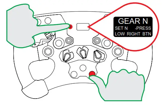 FANATEC ClubSport Steering Wheel Formula V2.5 - Press the Tuning button