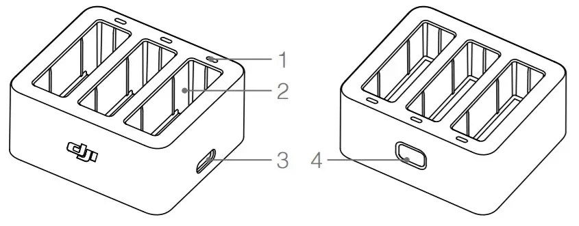 dji osmo action charging hub - instalation