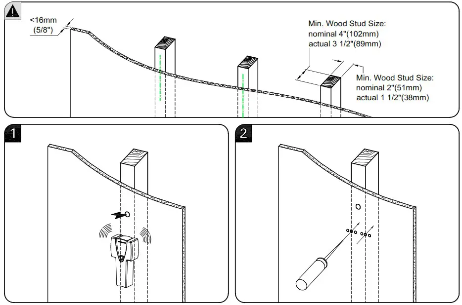 Mounting Dream MD2379 Single Stud Full Motion TV Mount - Parts and Hardware 4