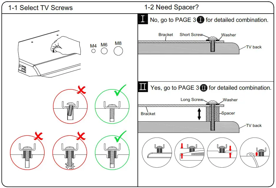Mounting Dream MD2379 Single Stud Full Motion TV Mount - Parts and Hardware