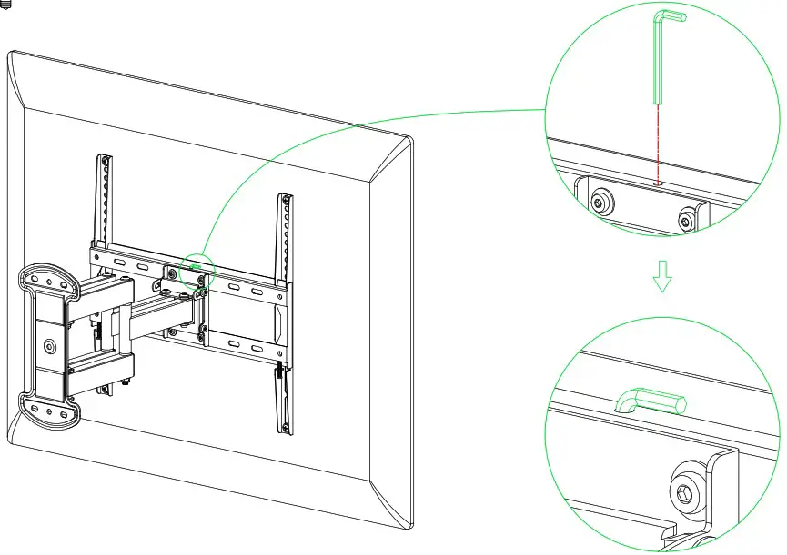 Mounting Dream MD2379 Single Stud Full Motion TV Mount - abuustments 3