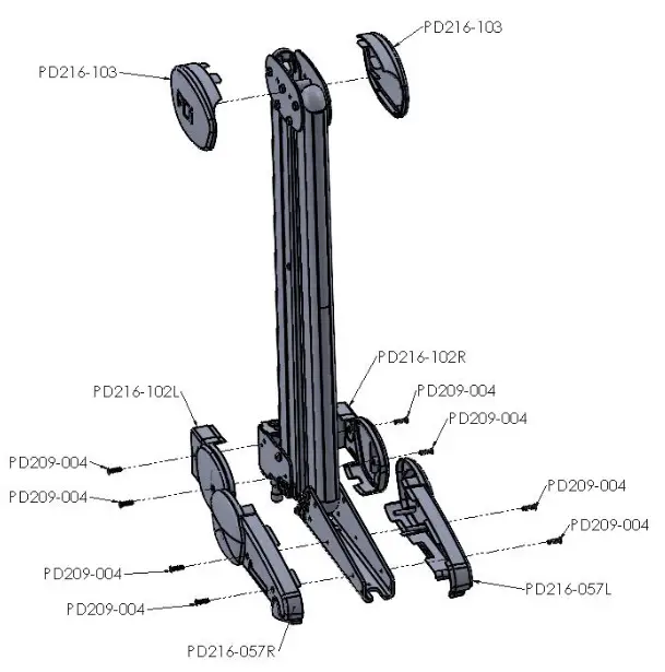 PDi 1400 Series ARMS Cover - WALL MOUNTED ARM