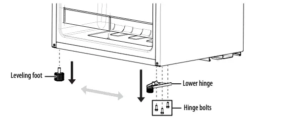 Reversing the door 4