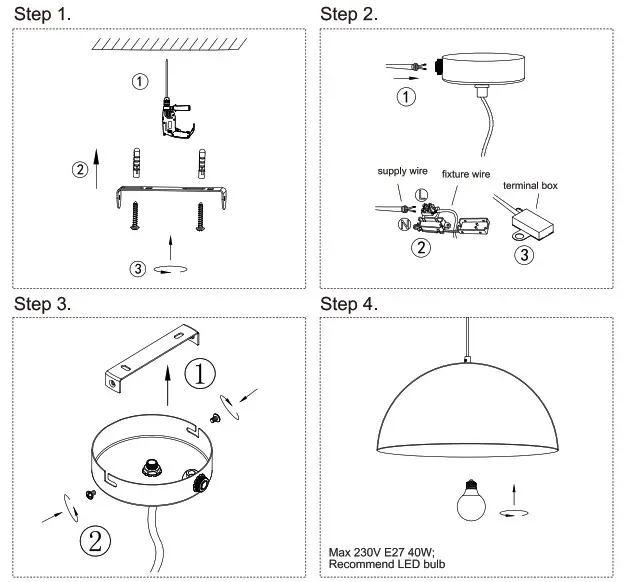 NOVA LIFE ROBBIE Interior Pendant - 4