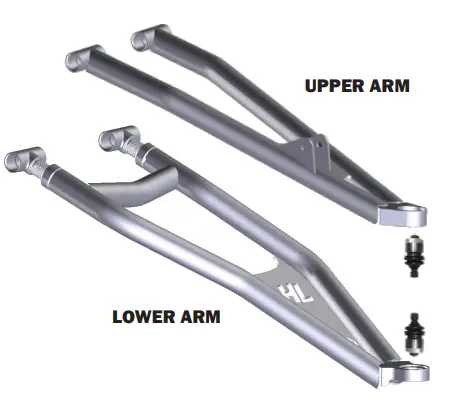 HL Polaris RZR 1000 Turbo S Front Forward Arms 21