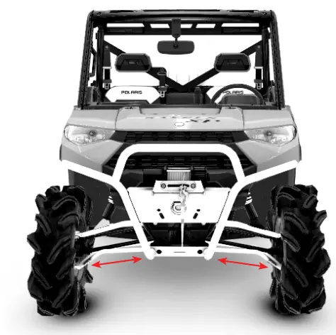 HL Polaris RZR 1000 Turbo S Front Forward Arms 39