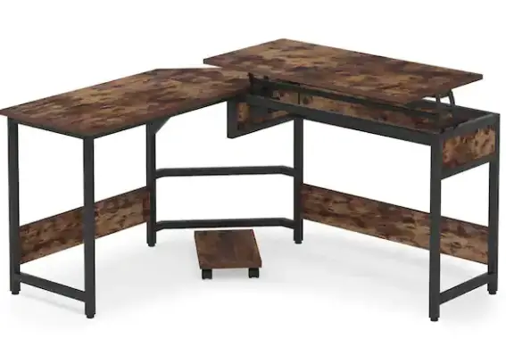 Tribesigns-HOGA-F1588-Lantz-59-Inch-L-Shaped-Rustic-Brown-Wood-an-Metal-Computer-Standing-D