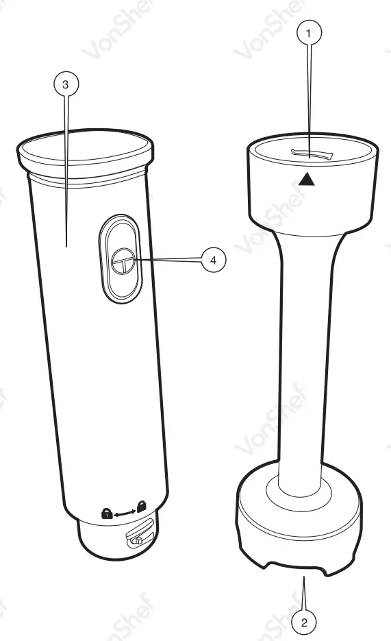 VonShef 2000134 Hand Blender-