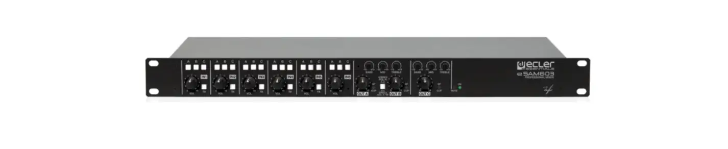 Ecler Esam603 Installation Analogue Mixer User Manual
