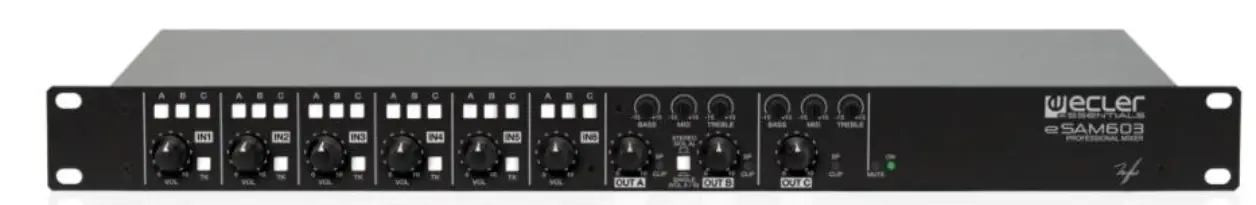 ecler eSAM603 Installation Analogue Mixer product