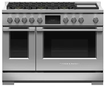 FISHER PAYKEL RDV3 486GD N 48 Inch 6 Burners Dual Fuel Range with Griddle