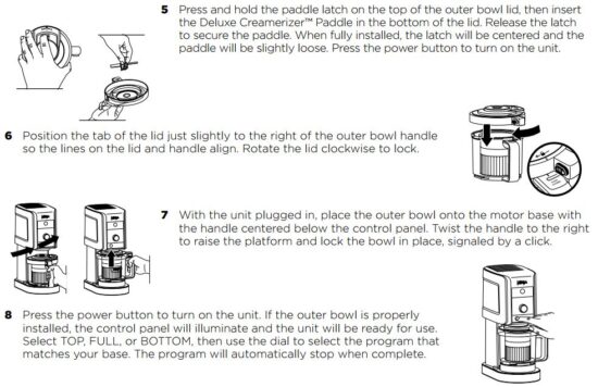 FIG 7 USING THE CREAMi DELUXE