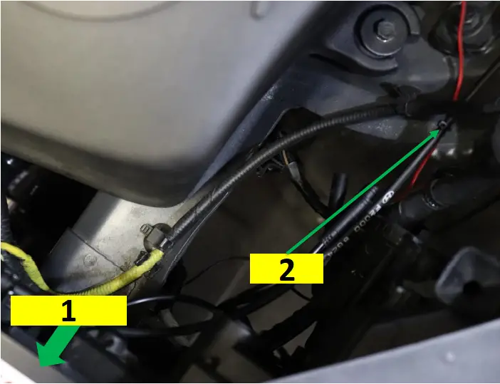VELOSSA TECH 2019-2020+ - Wire Management 2