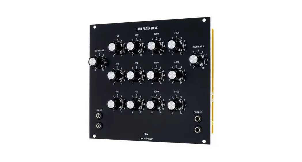 Behringer 914 Fixed Filter Bank User Guide Behringer 914 Fixed Filter Bank User Guide