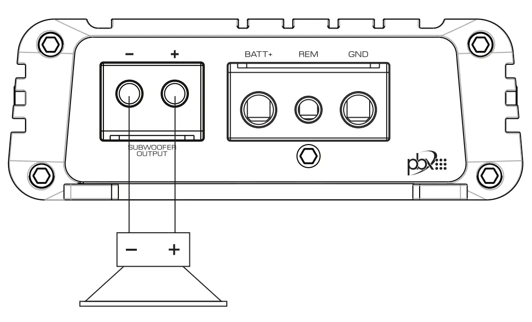 A Single Voice Coil Subwoofer (2-4 ohm)