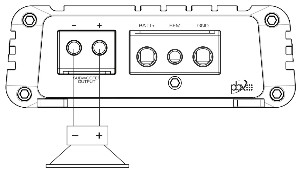 A Single Voice Coil Subwoofer (1~4 ohm)