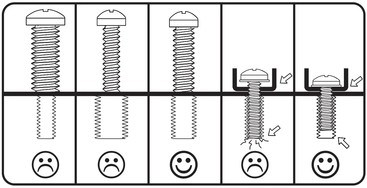 Select TV Screws and Spacers