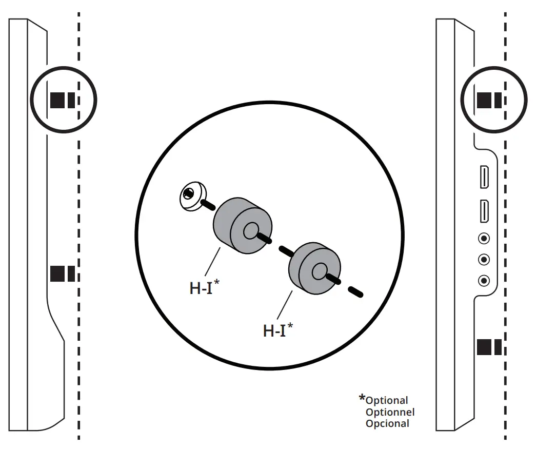 Select Spacers for Irregular TVs
