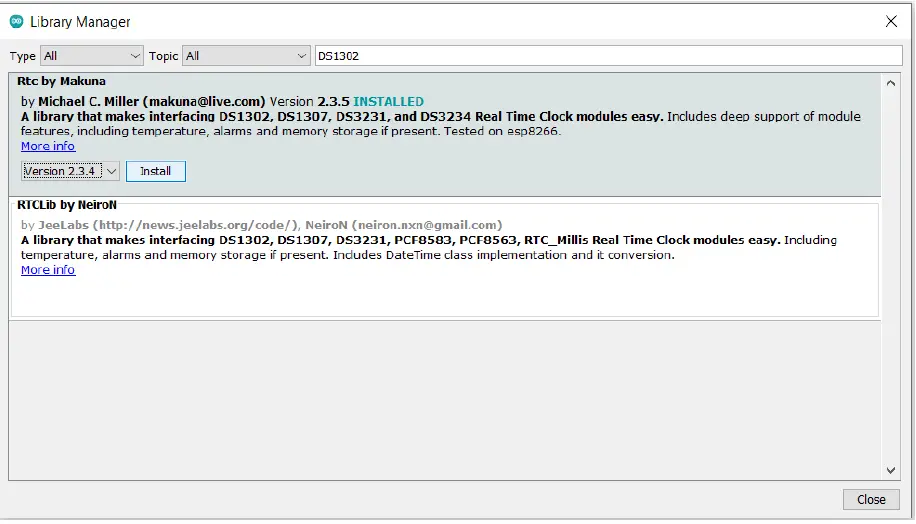 WHADDA WPI301 DS1302 Real-Time Clock Module 04