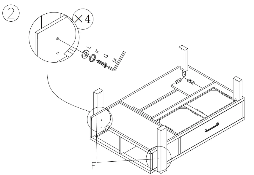 ASHLEY T949-9 Lift Top Cocktail Table - fig 3