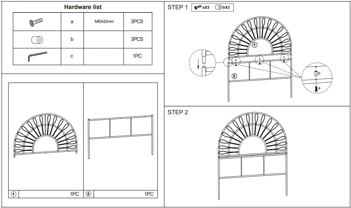Adairs 43032730 Kids Rattan Look Bed Head SB