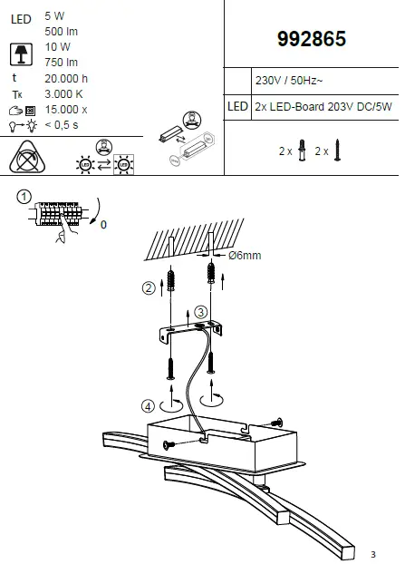 Paul-Neuhaus-11270-LED-Ceiling-Light-Instruction-Manual-fig-1