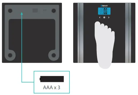 SALTER 9159 Health Premium Bluetooth Smart Bathroom Analyser Scale - Step 1